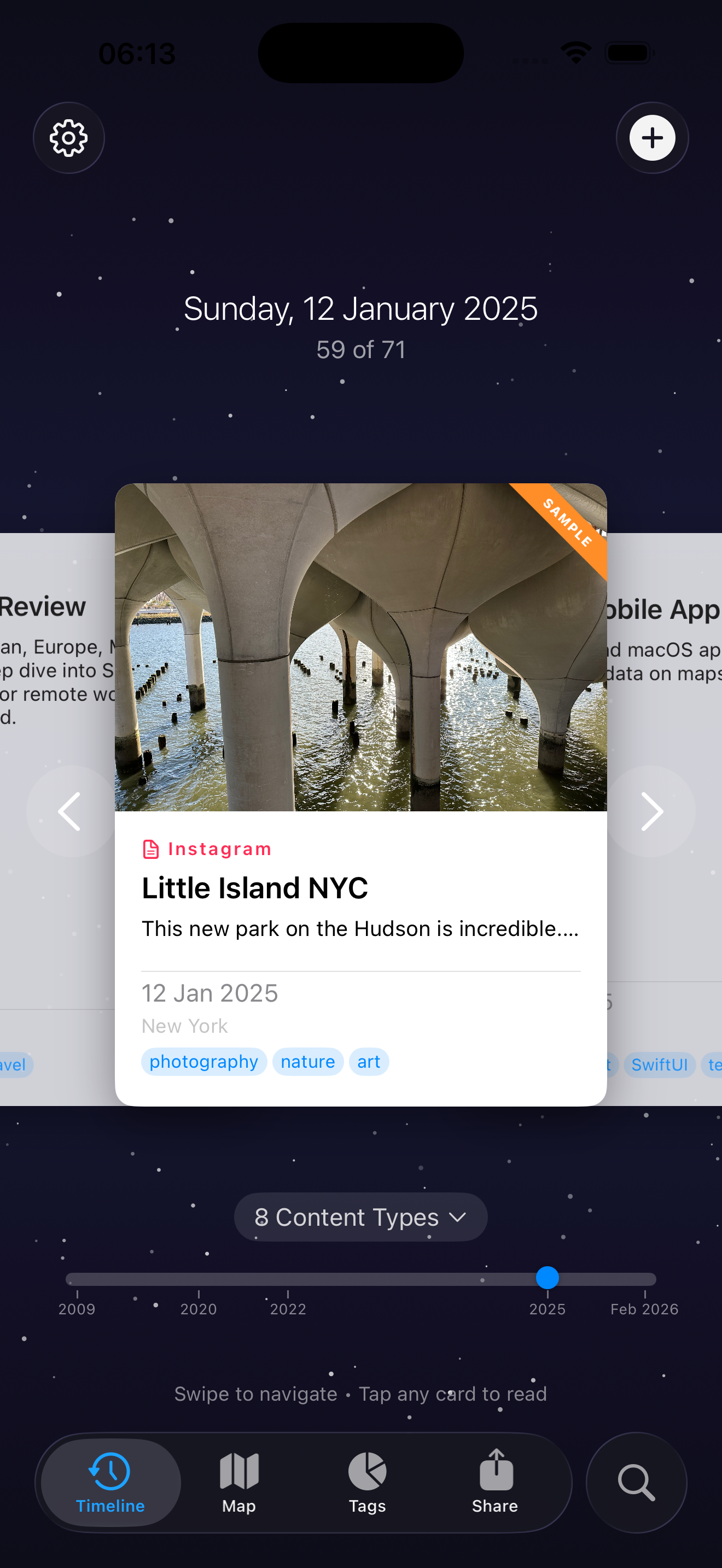 LifeVis Timeline View